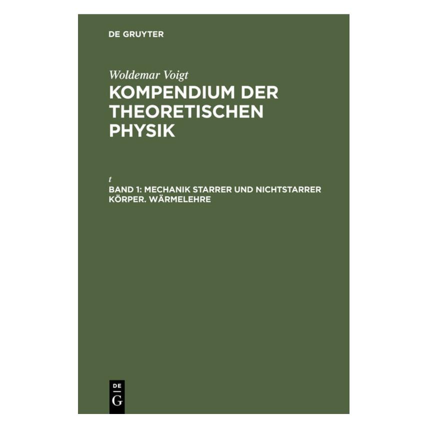 De Gruyter Voigt:Woldemar Voigt: Kompendium der th (Deutsch, Hardcover, Woldemar Voigt) (67778838)