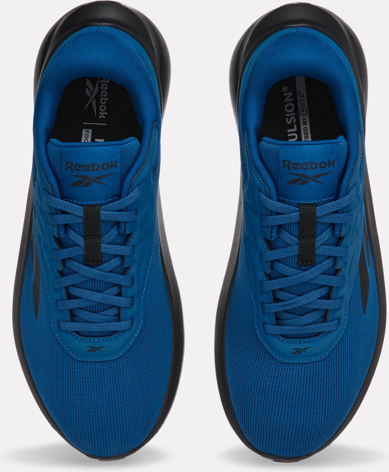 Laufschuh REEBOK "REEBOK LITE 5", Herren, Gr. 44,5, blau (athletic blau, schwarz), Synthetik, Textil, Schuhe Laufschuh, Walkingschuh athletic blau, schwarz 44,5