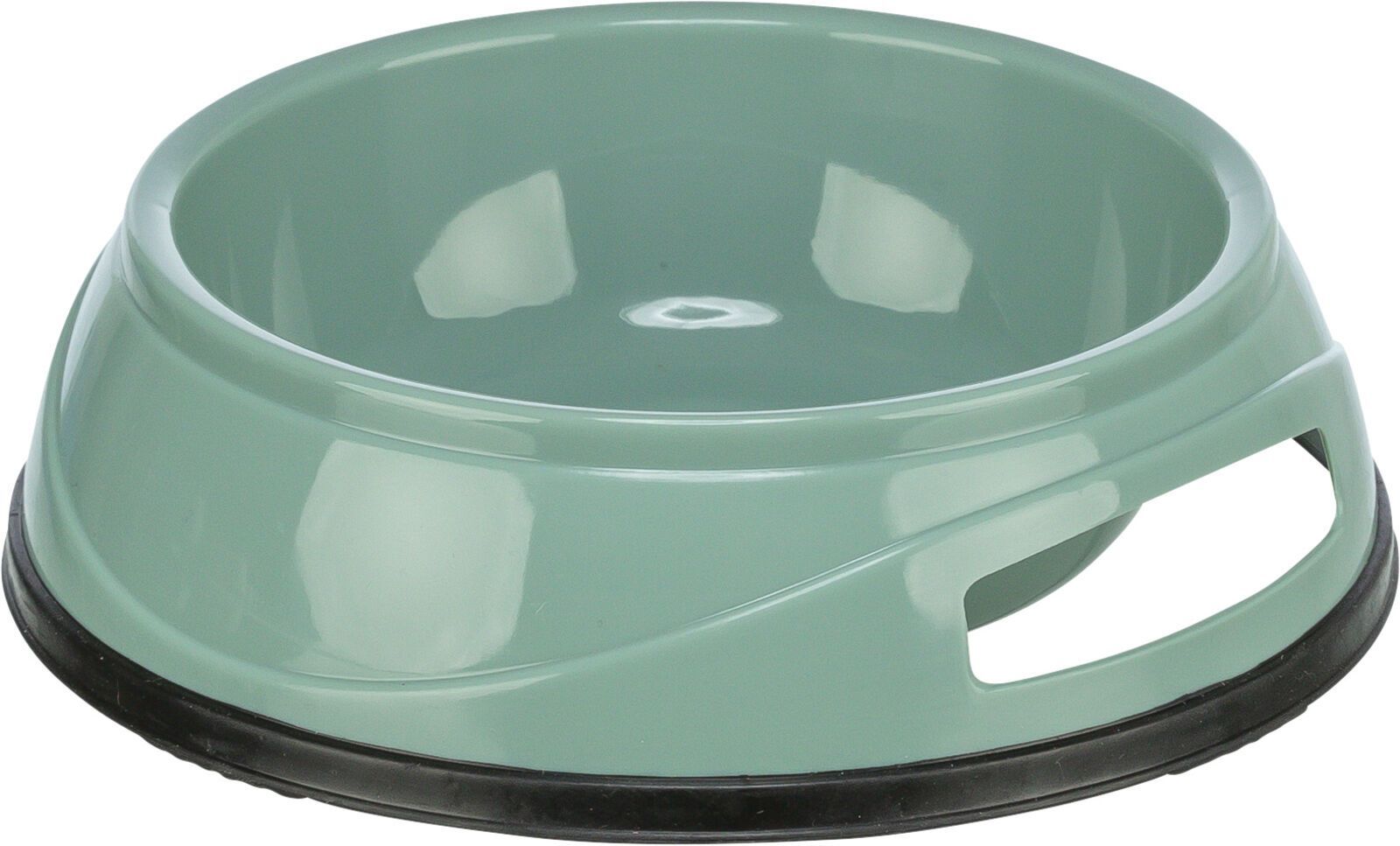 TRIXIE Napf, schwer, Kunststoff / Gummiboden, 0,5 l / Ø 14 cm