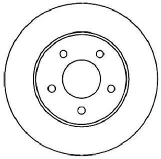 A.B.S. Bremsscheibe 16360 Voll 281mm 11mm Für Cadillac Buick
