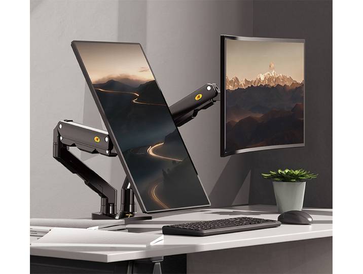 Support de moniteur ultra large avec port USB, NB G55, bras à ressort mécanique, 27-34 pouces, périphérique touristique, support d'écran de bureau, 5-16kg