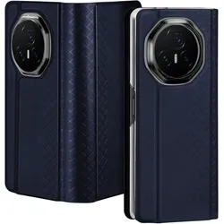 Dux Ducis Bril Series Leder Hülle (Honor Magic V3), Smartphone Hülle, Blau