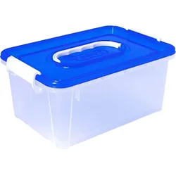 Jovi, Aufbewahrungsbox, Aufbewahrungsbox für Schulmaterialien mit Griff und Verschluss, 6 Stück (6x)