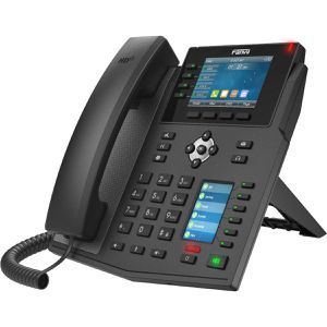 Fanvil X5U V2 Telefon, anthrazit, schnurgebunden, Bluetooth