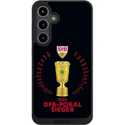 Nivocase Handyhülle für Samsung Galaxy S24+ Hülle NIVOpure Case Schwarz Offizielles Lizenzprodukt Pokal VfB (Samsung Galaxy S24+), Smartphone Hülle, Schwarz
