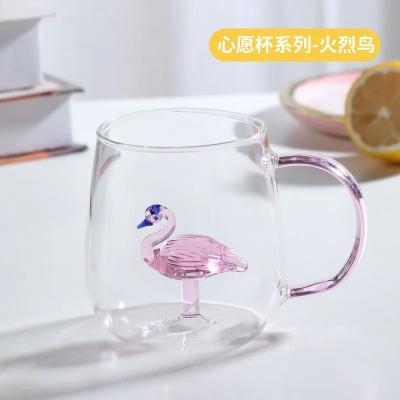 Uplifted Finds Creative 3D Cartoon Animal Glass Mug High Performance Thermal Coffee & Milk Tea Breakfast Cup h