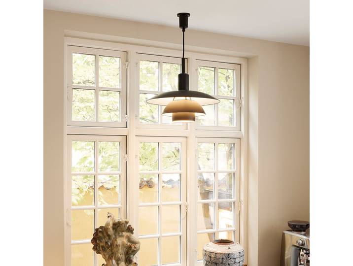 PH 5/5 Pendelleuchte Black/Opal - Louis Poulsen - Wohnzimmer - Aluminium