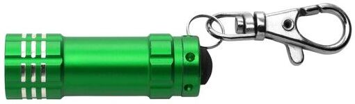Lampe personnalisable porte-clés torche de poche Anna métal aluminium plastique vert clair
