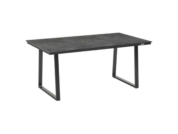 Kettler Skate Low Dining Gartentisch 160x95cm Aluminium/HPL Dunkelgrau