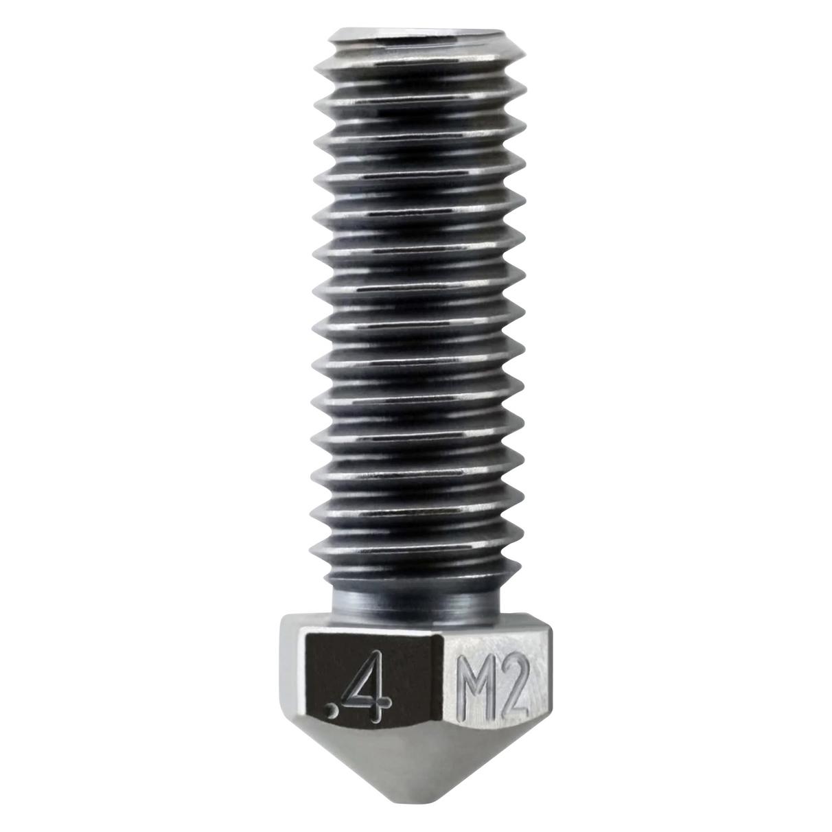 MicroSwiss 0.4mm E3D Volcano Micro Swiss M2 Stahl gehärtete Düse beschichtet (M2502-04)