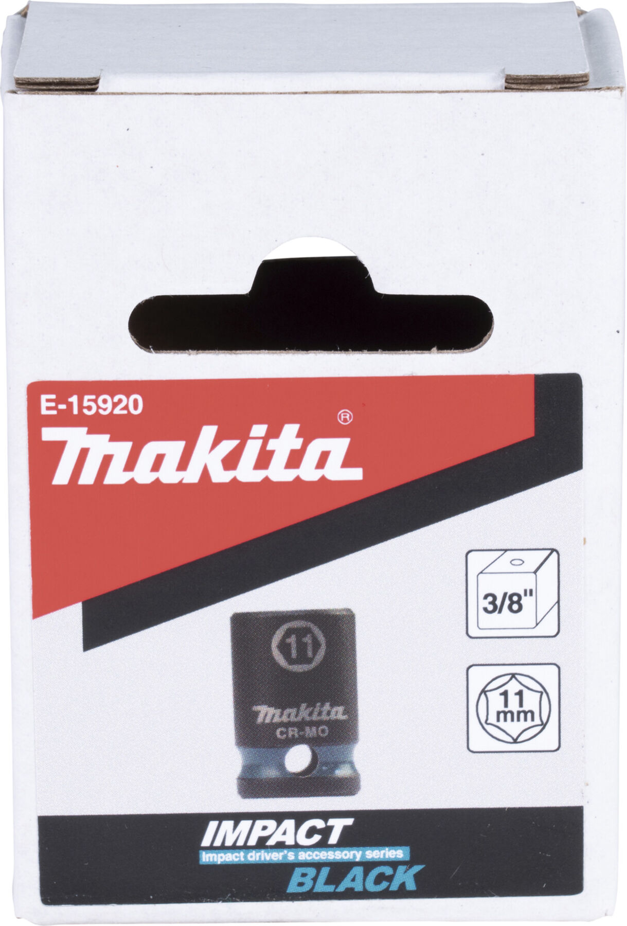 Makita Schlagnuss 3/8", SW11, kurz, Impact Black (E-15920)