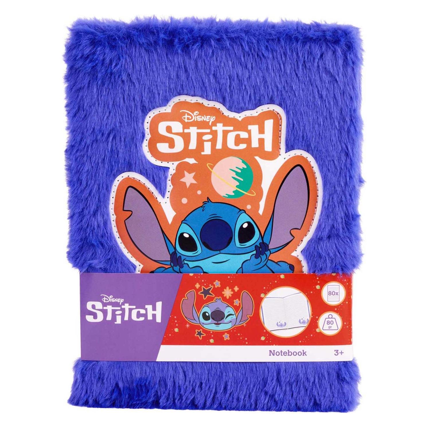 Canenco Stitch Plüsch-Notizbuch Dunkelblau (Liniert) (70991093)