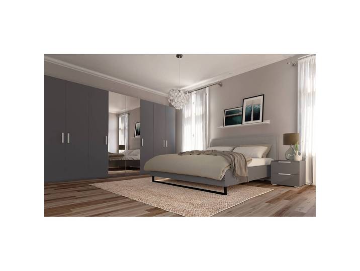 Drehtürenschrank pure reflect 360 x 222cm Beige/Graphit