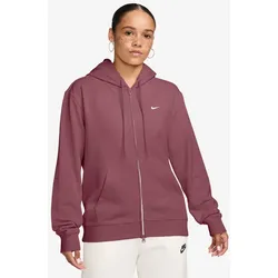 NIKE Studio Fleece Kapuzenjacke Damen 654 - pink smoke/sail M