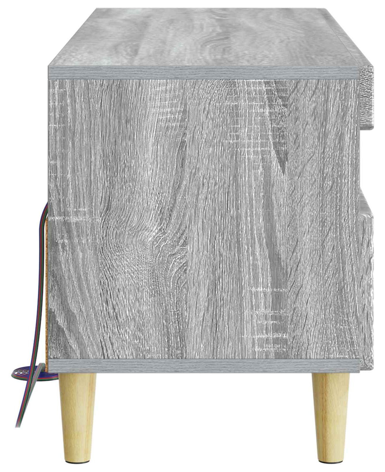 vidaXL Moderne LED-TV-kast met geïntegreerde verlichting, Sonoma-grijs