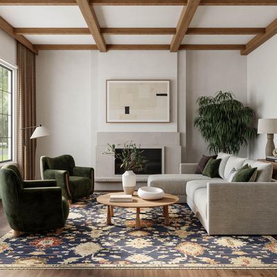 Nourison Antique Bloom Classic Vintage Fringed Indoor Rug