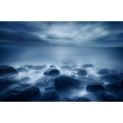 Fototapete PAPERMOON "Photo-Art FRAN OSUNA, BLAU", bunt, B:3,5m L:2,6m, Vlies, Tapeten