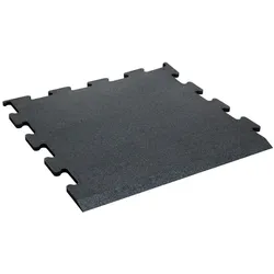 TRENDY SPORT Bodenmatte Rubber Interlocking Flooring Segura 1000 Randstück 2,0 cm schwarz