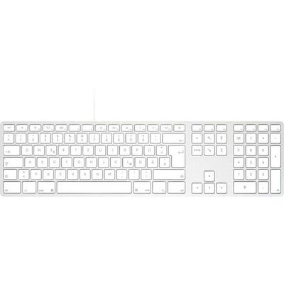 Matias FK316CS-DE Wired USB-C® Keyboard for Mac - Silver - German Version USB Tastatur Deutsch, QWERTZ, Mac Silber
