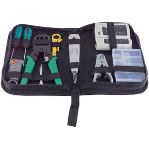 S-Conn Netzwerk-Werkzeug-Set 18-25002, für Telefon- & Netzwerkkabel, 12-teilig