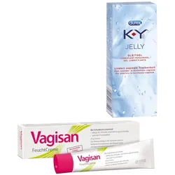 Vagisan Feuchtcreme+K Y Jelly Gleitgel Set 1 Sparset