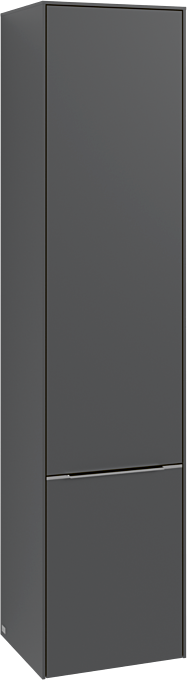 Villeroy und Boch Subway 3.0 Hochschrank C58602VR 40x171x36,2cm, Schanier links/Griff monochrom, graphite