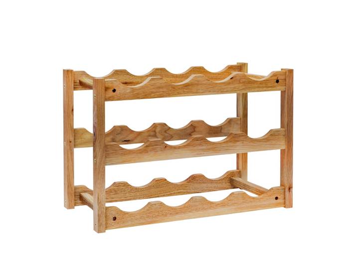 Weinregal Holz für 12 Flaschen