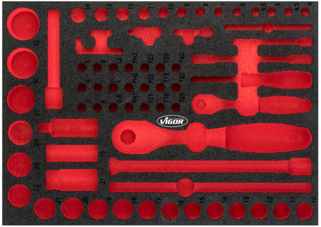 VIGOR Insert en mousse souple, vide V5103-L (V5103-L)