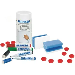 Franken Starter-Set für Magnettafel Schreib- und Rastertafeln Stiften+Reinigungs-Set