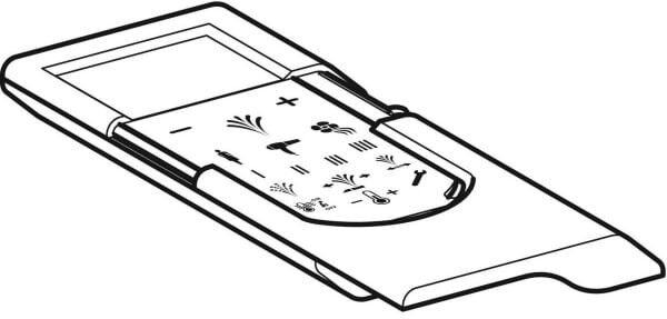Geberit Fernbedienung zu AquaClean 8000plus Unterputz grau 242298001