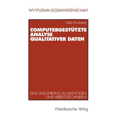 Computergestützte Analyse qualitativer Daten, Taschenbuch von Udo Kuckartz, VS Verlag für Sozialwissenschaften