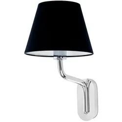Faro Wandleuchte ETERNA E27, IP20, chrom, schwarz FAR-24005-12