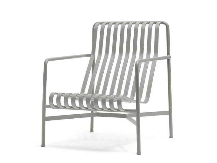 HAY - Palissade Lounge Chair High, hellgrau