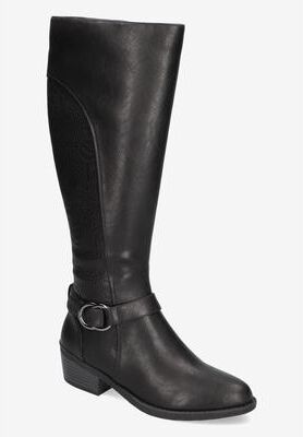 Women's Luella Plus Wide Calf Boots by Easy Street in Black (Size 7 M)