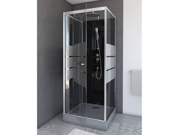 Eckdusche Dusy 80 x 80cm Grau