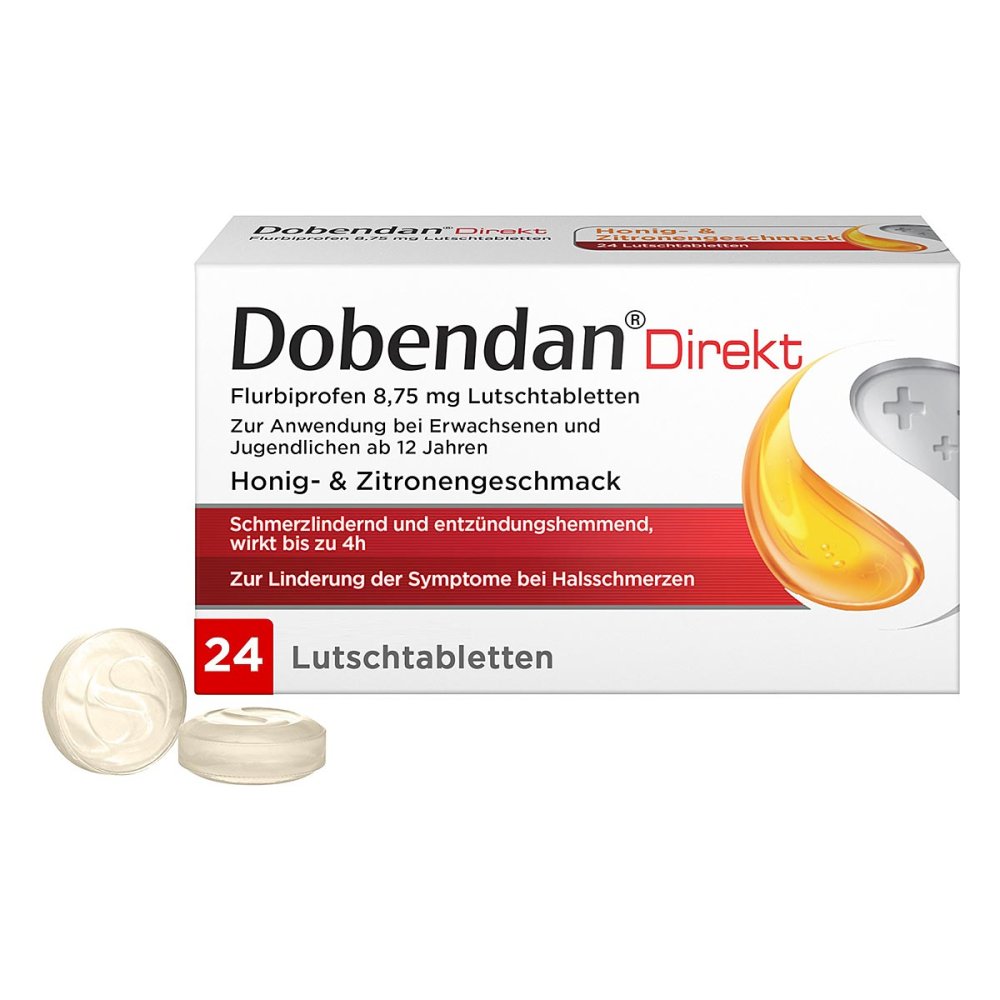 Reckitt Benckiser Deutschland GmbH Dobendan Direkt Lutschtabletten gegen Halsschmerzen 06866410