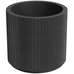 WellHome - Blumentopf aus Rotationsgeformtes Polyethylen 34L Ø48x45cm in farbe Kohle - Coro Round