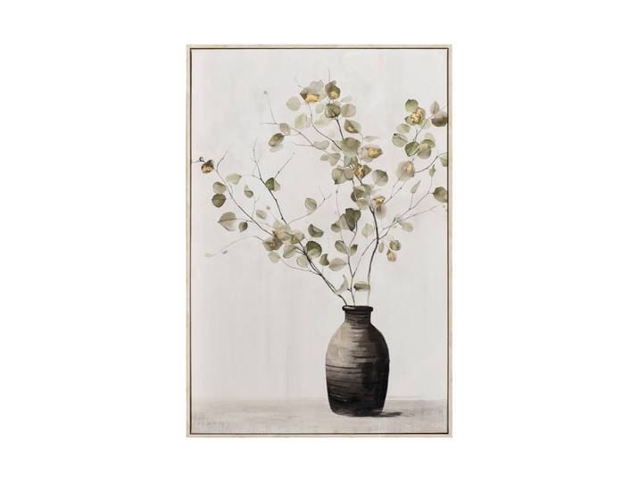 Handgemaltes Bild „Soft Golden Green“ 60 x 90 cm Multicolor Crea Collection