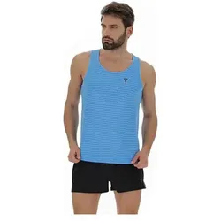 Macron, Herren, Sportshirt, Run (XXL), Blau
