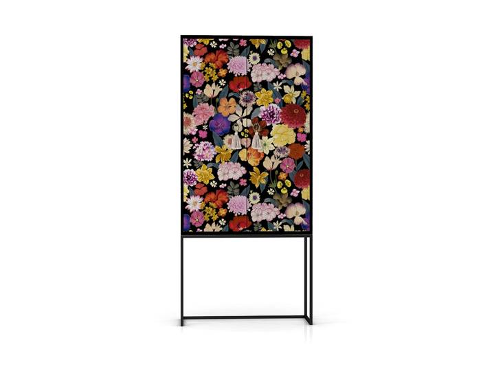 Buffet armoire 2 portes en MDF imprimé Beauté sauvage