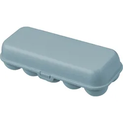 Koziol Eggs to go Eierbox für 10 Eier nature flower blue