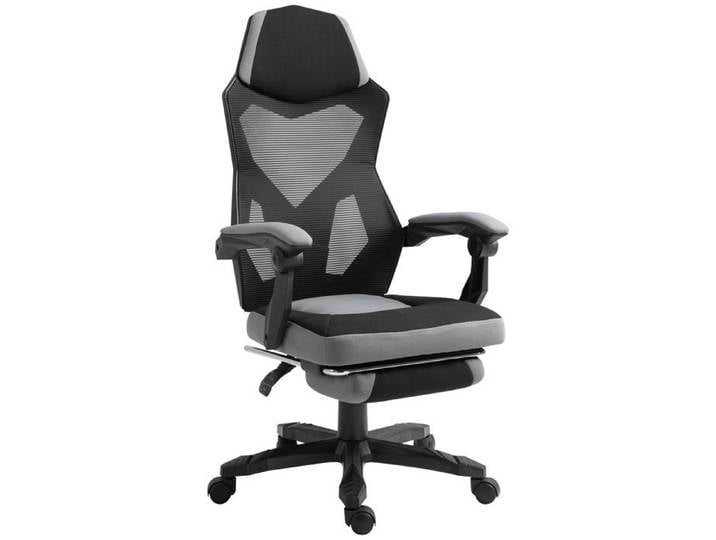 Fauteuil de bureau - Chaise de travail - Hauteur réglable - Dossier réglable - Charge max. 120 kg - 63x58x122 cm - Gris - EUJIGSHOP