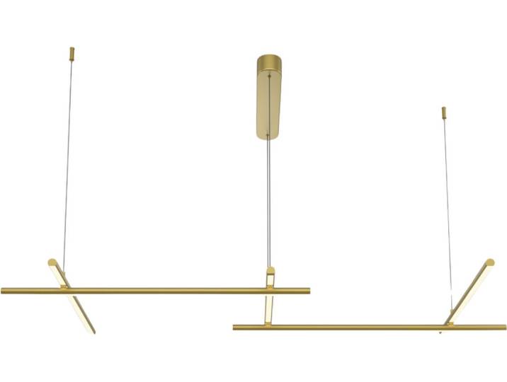 Maytoni Lampe à suspendre or LED 50W Radiance Design avec croisements