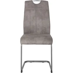 Freischwinger 4er Set (LBH 43x58x98 cm) - Bezug: Stoff - LBH 43x58x98 cm