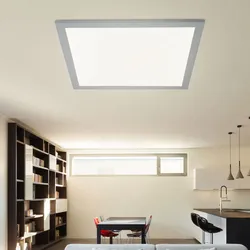LED Decken Spot Aufbau Panel Silber Weiß ALU L 45 cm Wohnzimmer Schlafzimmer Esszimmer