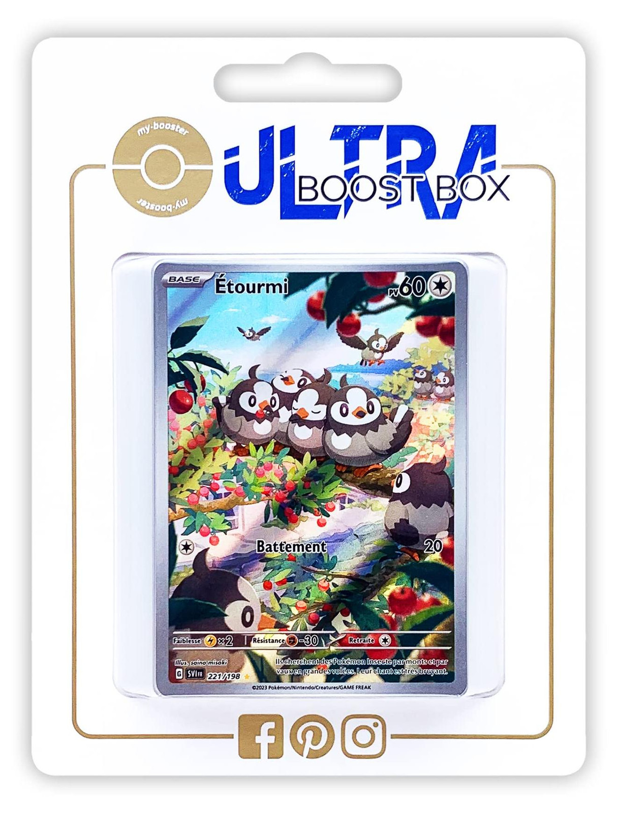 Pokémon Ultraboost-box met 10 nieuwe kaarten in het Frans