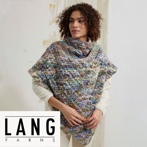 Strickanleitung – Dreieckstuch aus Lang Yarns Bold Color