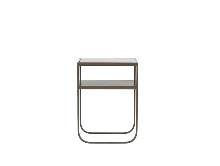 Asplund Nati Tati High Konsolentisch Marmor Carrara, Gestell Nougat