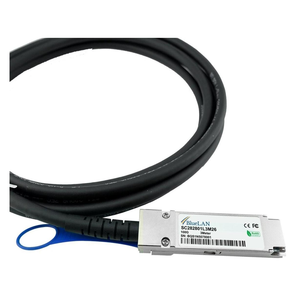 CBO Direct Attach Kabel 100GBASE-CR4 QSFP28 0.5 Meter (SC282801L0.5M30-BL)