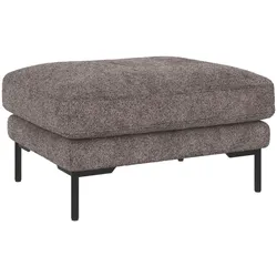 Hocker Corwin mit Bezug aus Stoff Anna, klassischer Stil, dunkelgrau, gepolstert und FSC-zertifiziert